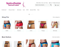 Tablet Screenshot of bum-chums.com
